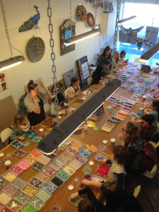 Our downstairs workspace