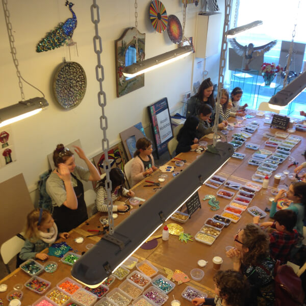 Our downstairs workspace