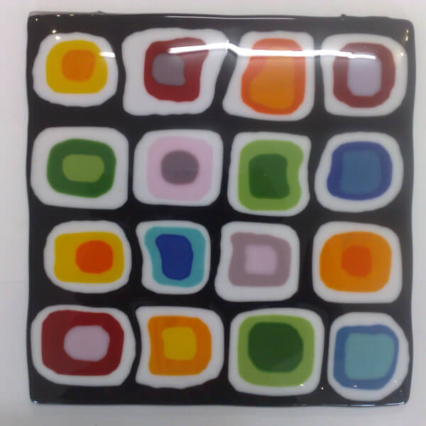 Fused Glass piece made at Glass Fusing Workshop