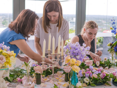 Peony Story Floral Workshop - Table Arrangement