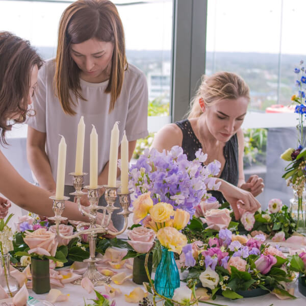 Peony Story Floral Workshop - Table Arrangement