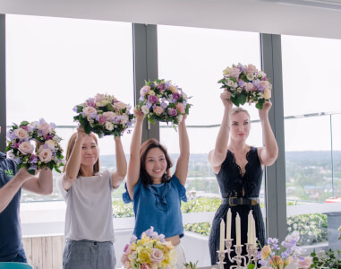 Peony Story Floral Workshop - Centre Piece
