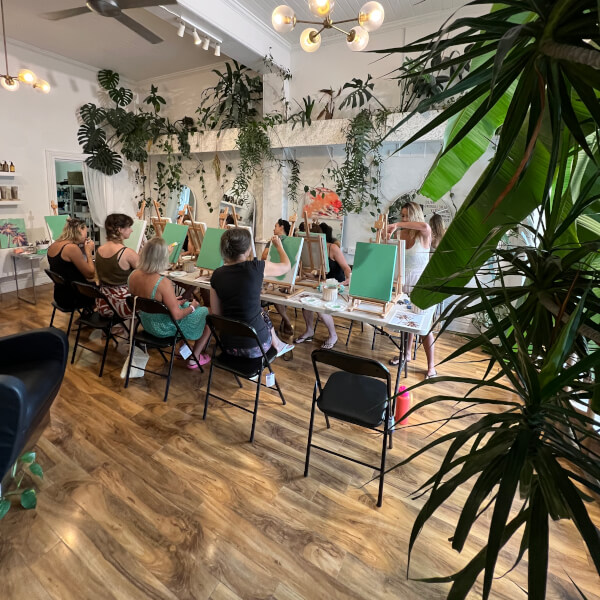 Painting class by Olivia Dilks Art