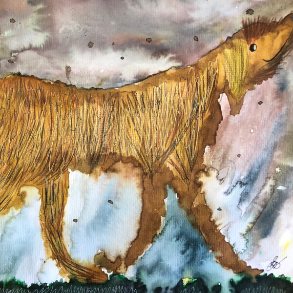 Water Colour "Smelly Louie" -Age 10