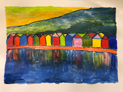 Kandinsky inspired landscape - Adult