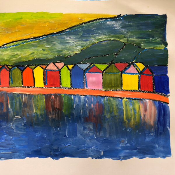 Kandinsky inspired landscape - Adult