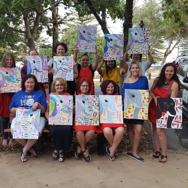 Photo from a Peaceful Palette workshop