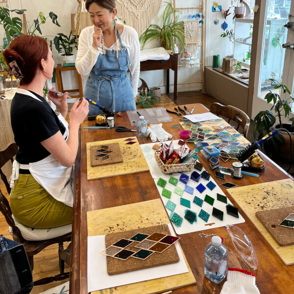 Glassblowing and Mosaic workshops
