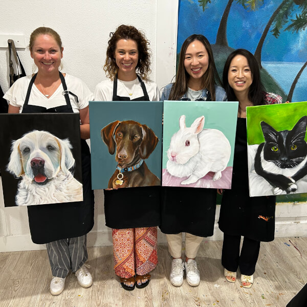 Photo from a Pinot-pet-casso workshop
