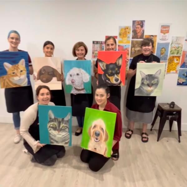 Photo from a Pinot-pet-casso workshop