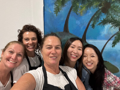 Painting class by Pinot-pet-casso