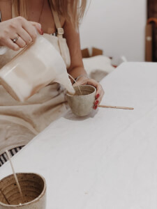 Candles in the making