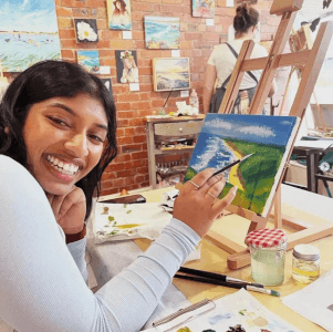 Painting class by Rachel Grove Art Studio