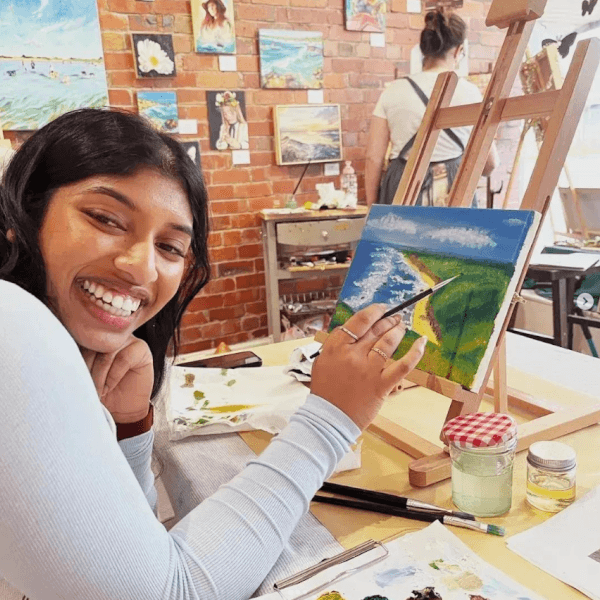 Painting class by Rachel Grove Art Studio
