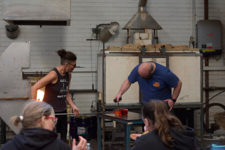 Glassblowing and Mosaic class by r.a.g.e.
