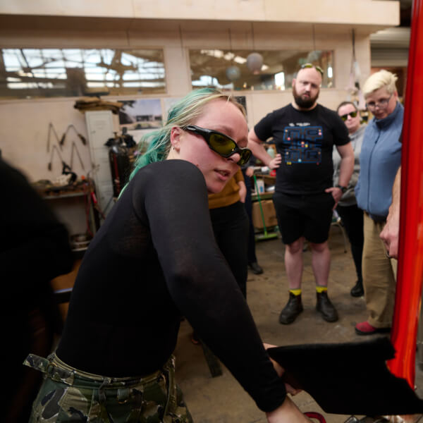 Glassblowing and Mosaic class by r.a.g.e.