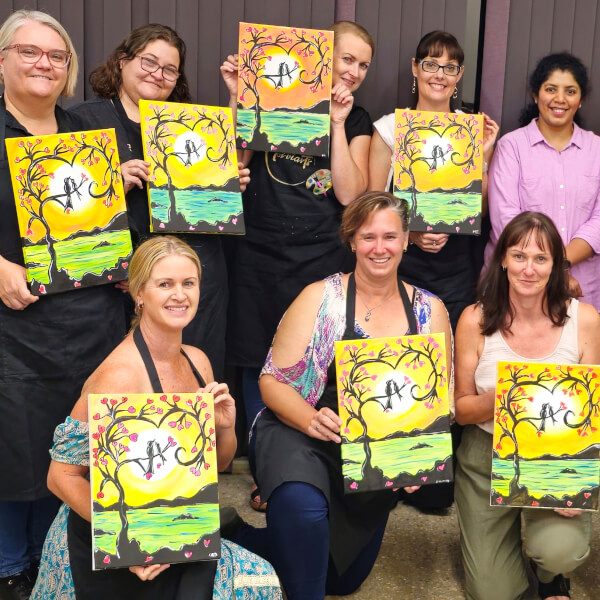 Painting class by Rajani Shreevatsa