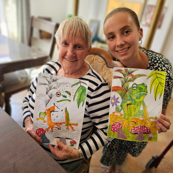 Painting class by Rajani Shreevatsa