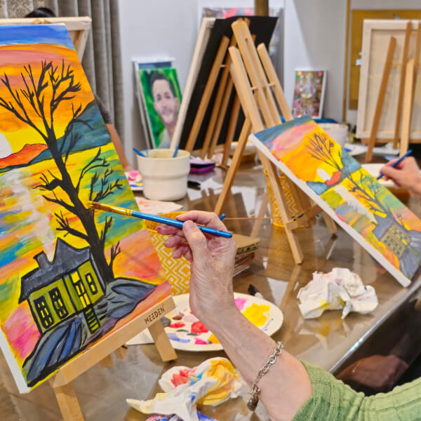 Painting class by Rajani Shreevatsa