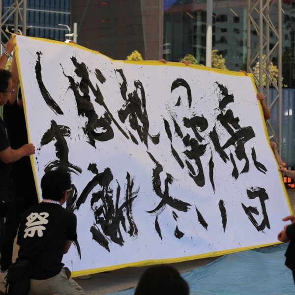my demonstration in a festival