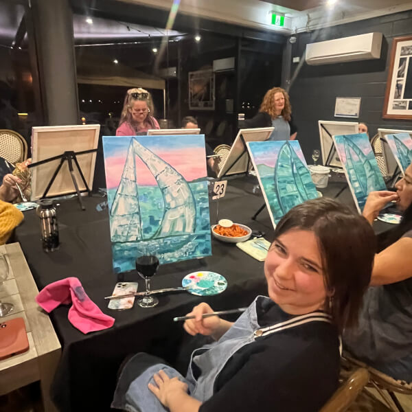 Painting class by Rose & Renoir