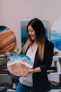 Fluid Art class by Seed and Spark