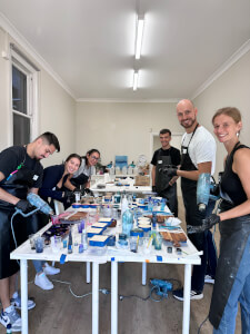 Fluid Art class by Seed and Spark