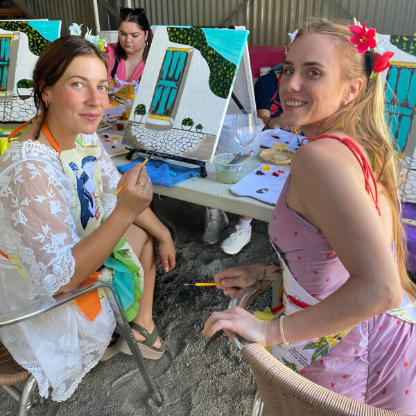 Painting class by Senoritas' Art Workshop