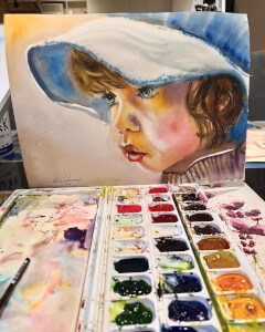 Painting class by Sherry Qasmi