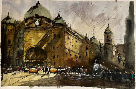 Painting class by Sherry Qasmi