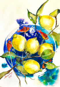 Painting class by Sherry Qasmi