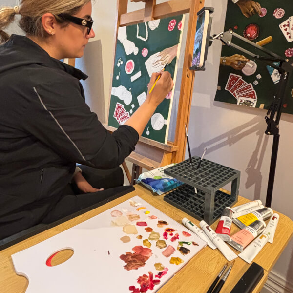 Painting class by Shima Art Studio