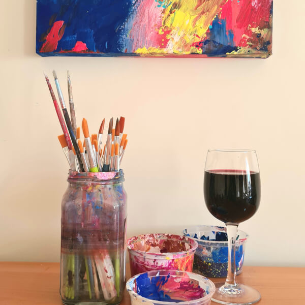Photo from a Social Painting Club workshop