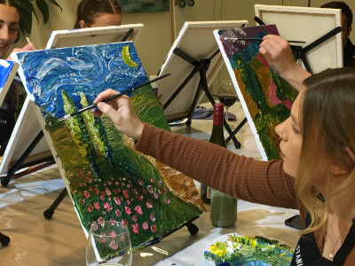 Painting class by Stanley Ave Studio