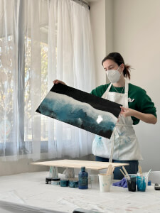 Fluid Art class by Studio Inner West