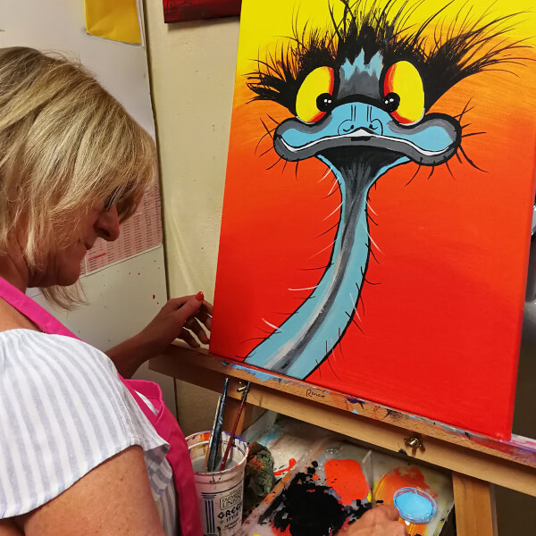 Photo from a Stunned Emu Designs by Wendy Binks workshop