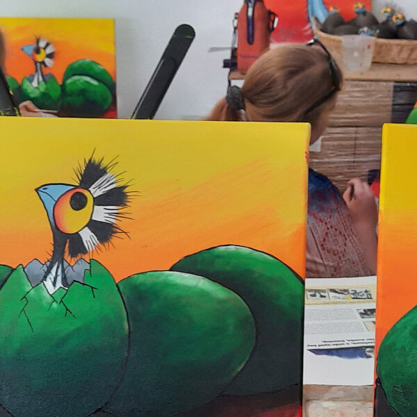 Photo from a Stunned Emu Designs by Wendy Binks workshop