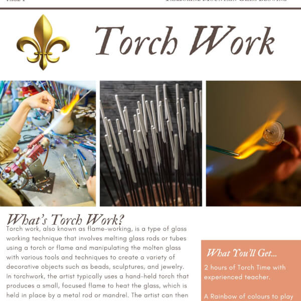 Photo from a Tamborine GlassBlowing workshop