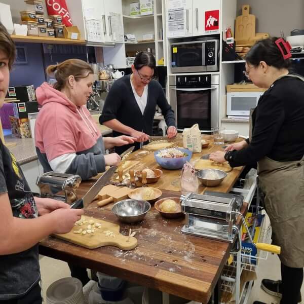 Photo from a Tash Can Cook workshop