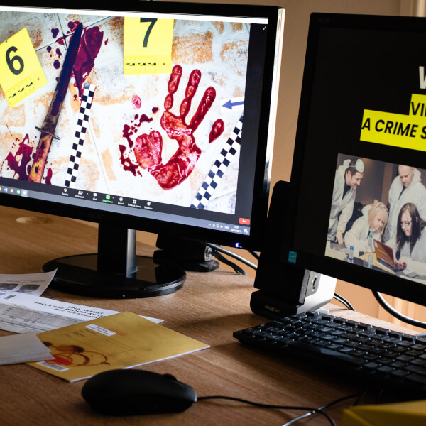 Photo from a The Crime Lab workshop