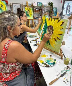 Fluid Art class by The Meraki Connection