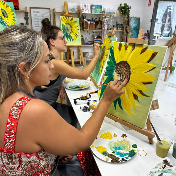 Fluid Art class by The Meraki Connection