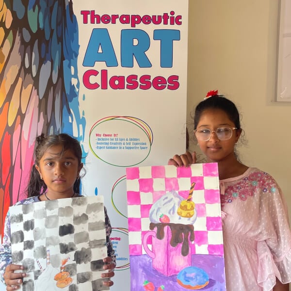 Photo from a Therapeutic Art For Positive Wellness workshop