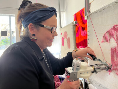 Textiles class by Tuft City