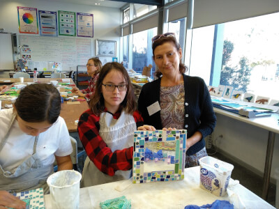 Glassblowing and Mosaic class by WA MosaicArt