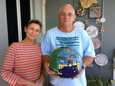 Glassblowing and Mosaic class by WA MosaicArt