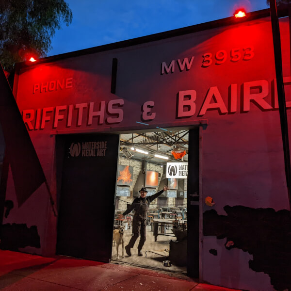 Metalwork class by Waterside Metal Art Studio