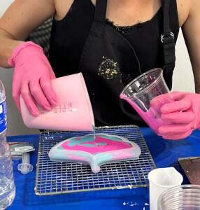 Fluid Art class by Wendy at Making It