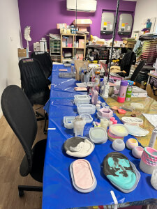 Fluid Art class by Wendy at Making It