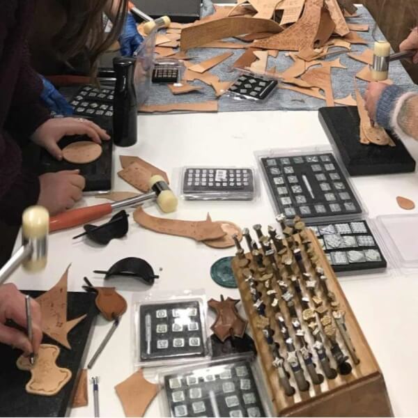 Textiles class by Wendys Leather Learning